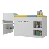 Cama Multifuncional Blanco 193x84cm para colchón Infantil 80 X 190 Cm con Cabecero y sin Colchon