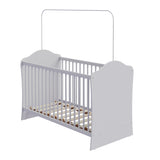 Cuna Dulces Sueños Blanco 68.5x91.5cm para colchón Infantil 60 X 130 Cm con Cabecero y con Colchón