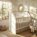 Cuna Blanco 63X111cm para colchón Infantil 60 X 130 Cm con Cabecero y con Colchón