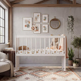 Cuna Sueños Compartidos Blanco 68.5x91.5cm para colchón Infantil 60 X 130 Cm con Cabecero y con Colchón