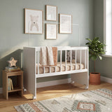 Cuna Sueños Compartidos Blanco 68.5x91.5cm para colchón Infantil 60 X 130 Cm con Cabecero y con Colchón