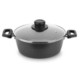 Olla Basic Gris 30x23cm de Aluminio Antiadherente de 3.6 Litros con Tapa