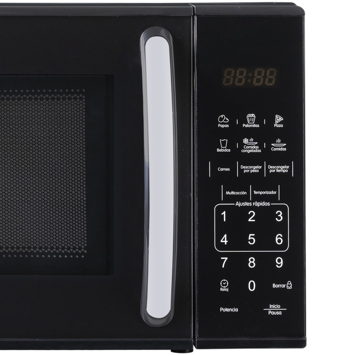 Horno Microondas Haceb Negro 36x26.2cm de 20 Litros con 11 Funciones Preconfiguradas