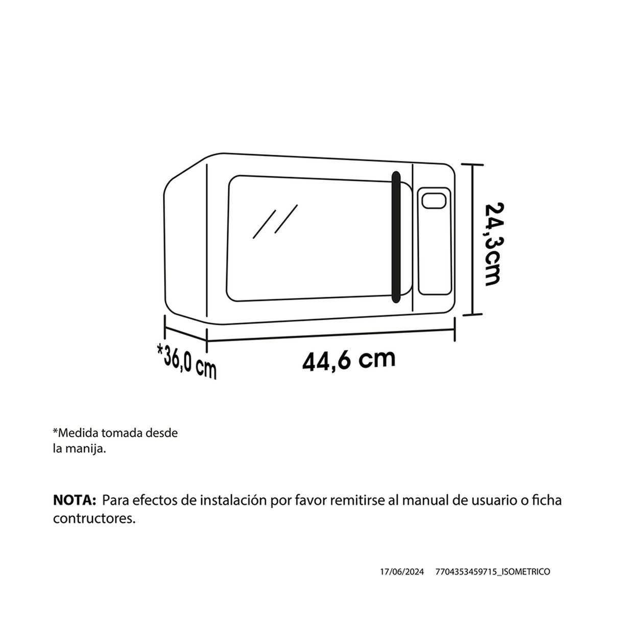 Horno Microondas Haceb Blanco 44.6x20cm de 20 Litros con 12 Funciones Preconfiguradas