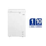 Congelador Kalley Inverter Dual Blanco 54.7x85cm de 99 Litros con Iluminación Interna
