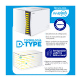 Congelador Kalley Inverter Dual Blanco 56x85cm de 143 Litros con Iluminación Interna