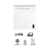 Congelador Kalley Inverter Dual Blanco 55x85cm de 194 Litros con Iluminación Interna