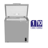 Congelador Kalley Inverter Dual Gris 55x85cm de 194 Litros con Iluminación Interna