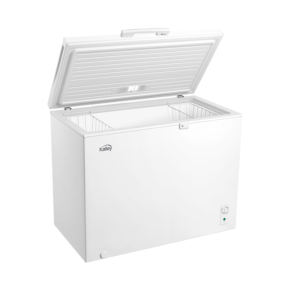 Congelador Kalley Inverter Dual Blanco 59.2x84.4cm de 293 Litros con Iluminación Interna