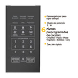 Horno Microondas Kalley Negro 32.9x25.9cm de 20 Litros con Ocho Funciones Preconfiguradas