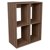 Biblioteca Otto Avellana 59.9x80cm Rectangular con Cuatro Compartimientos y Dos Entrepaños