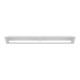 Rack de TV Russel Blanco 160x18.1cm Flotante para TV Hasta 65" Pulgadas con Dos Compartimientos y con Ranura para Cables