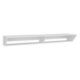 Rack de TV Russel Blanco 160x18.1cm Flotante para TV Hasta 65" Pulgadas con Dos Compartimientos y con Ranura para Cables