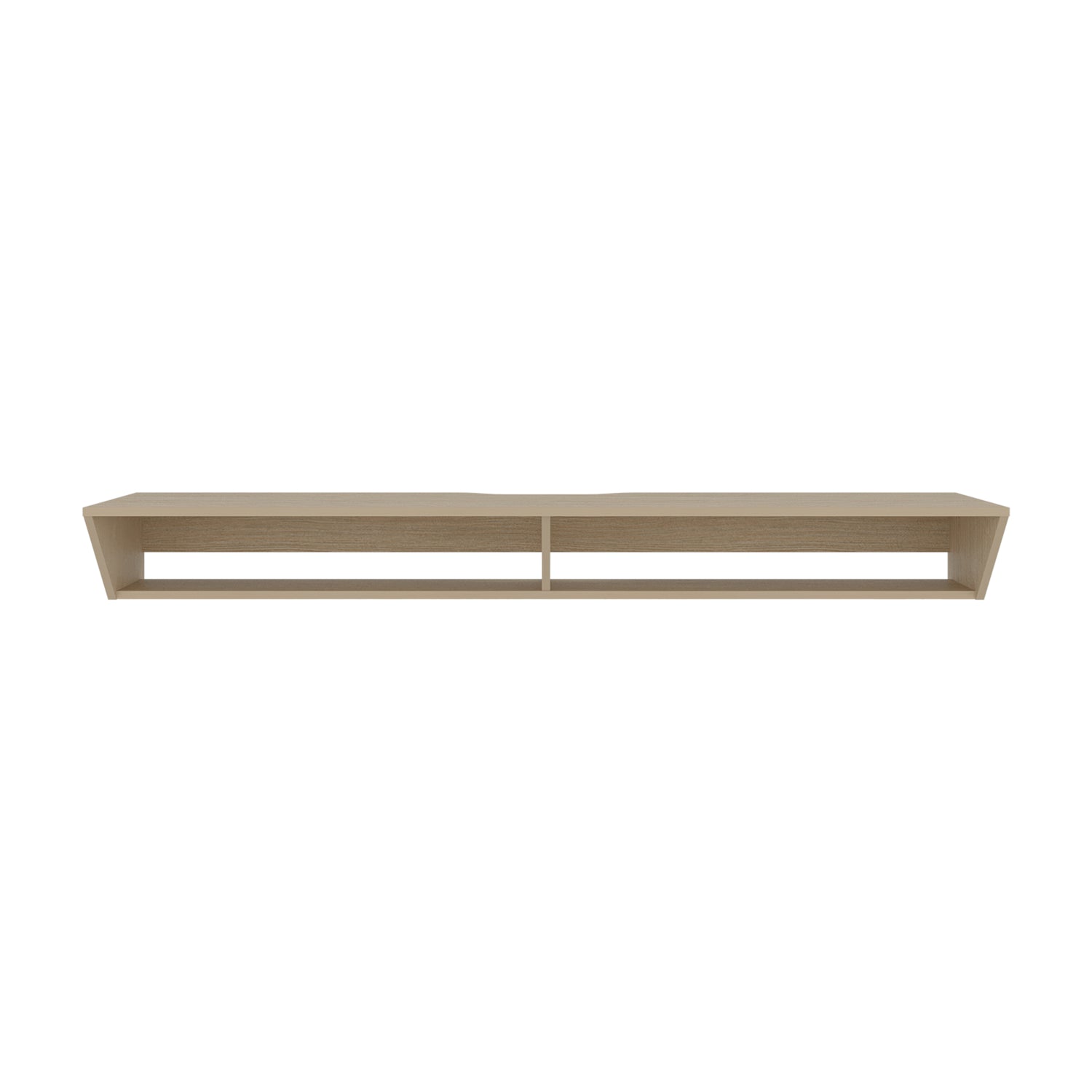 Rack de TV Russel Cartagena 160x18.1cm Flotante para TV Hasta 65" Pulgadas con Dos Compartimientos y con Ranura para Cables