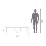 Rack de TV Belga Mamba 160x41.8cm para TV Hasta 65" Pulgadas con Tres Compartimientos