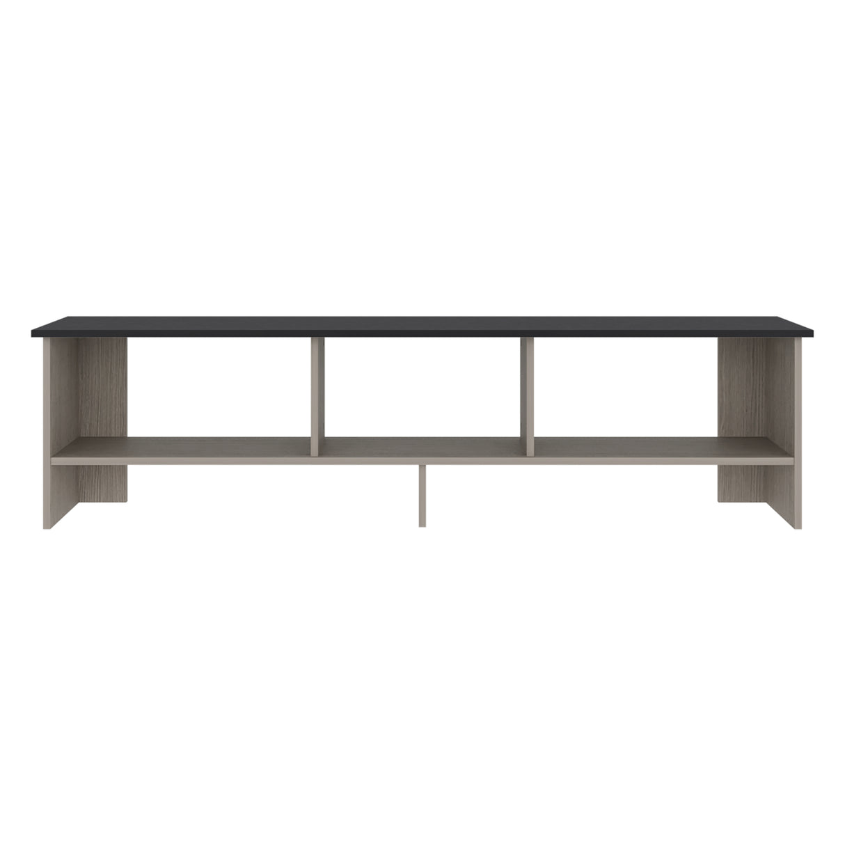 Rack de TV Belga Positano y Wengue 160x41.8cm para TV Hasta 65" Pulgadas con Tres Compartimientos