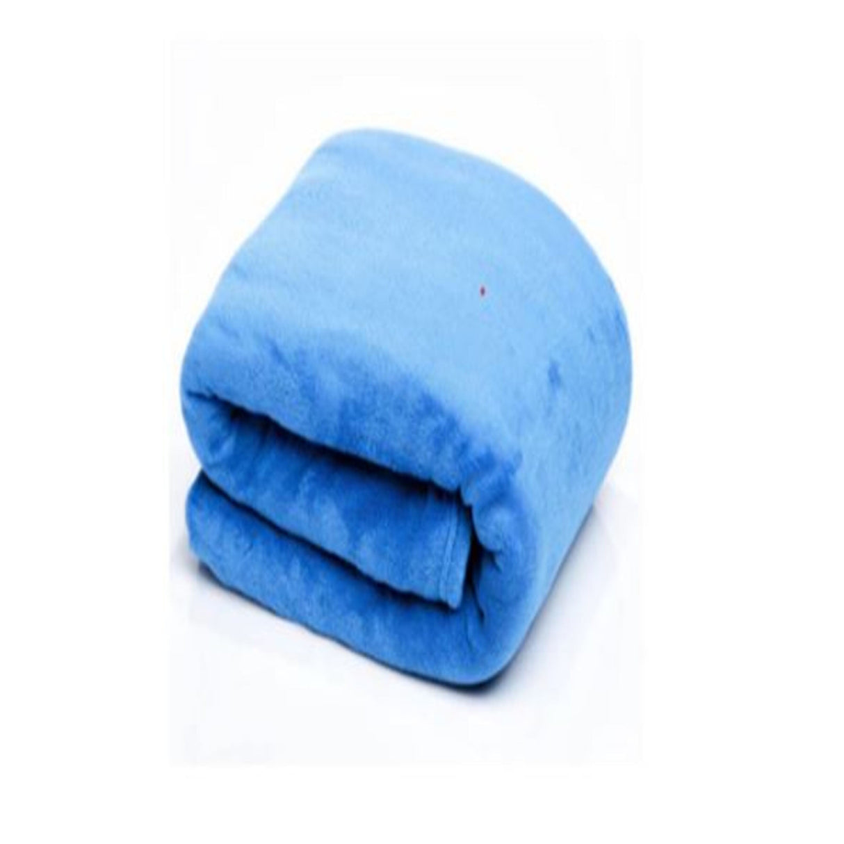 Cobija Flannel Fleece Azul 200x230cm Fondo Entero Suave y Ligera