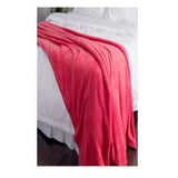 Cobija Coral Fleece Rosado 200x230cm Fondo Entero Suave y Ligera