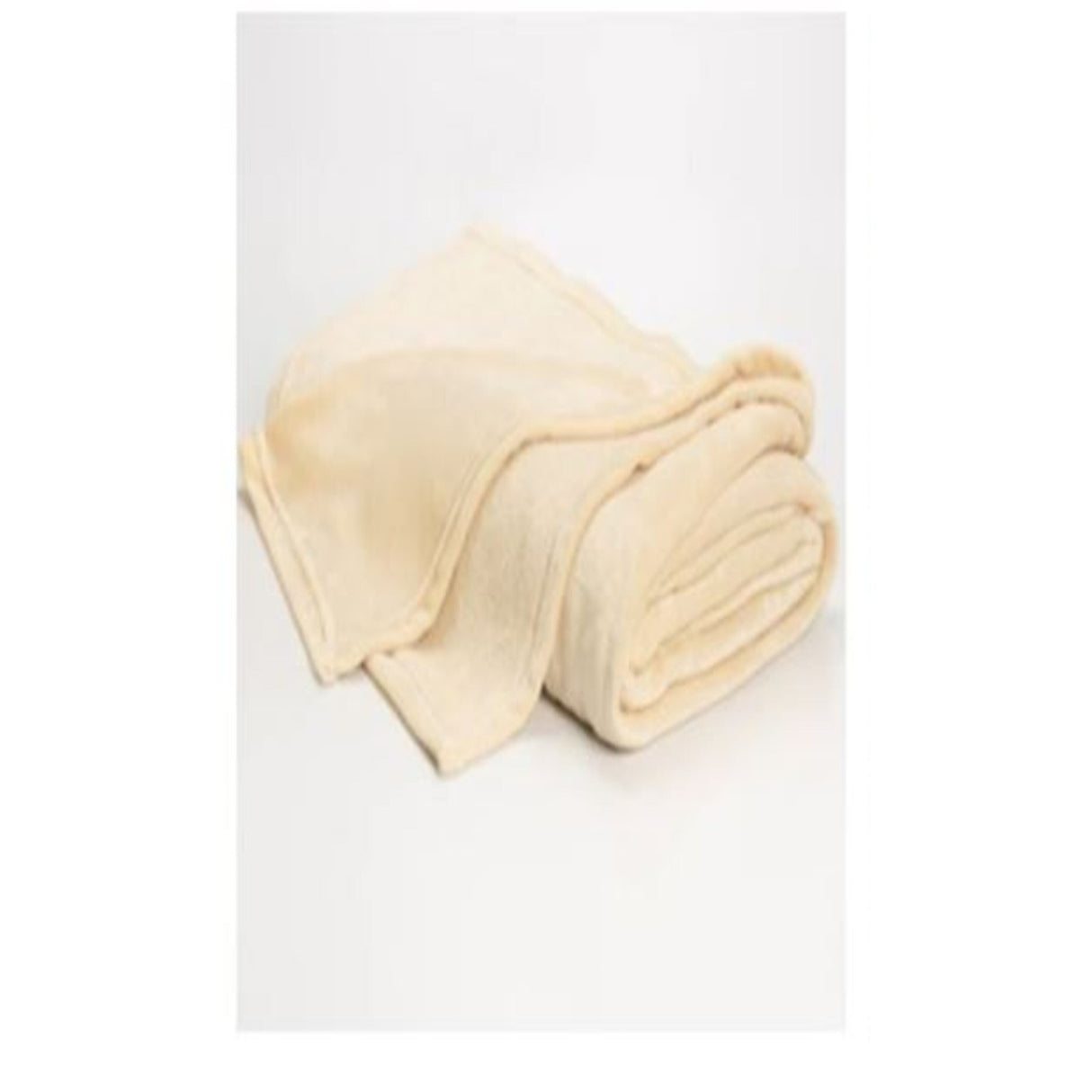 Cobija Flannel Fleece Beige 115x160cm Fondo Entero Suave y Ligera