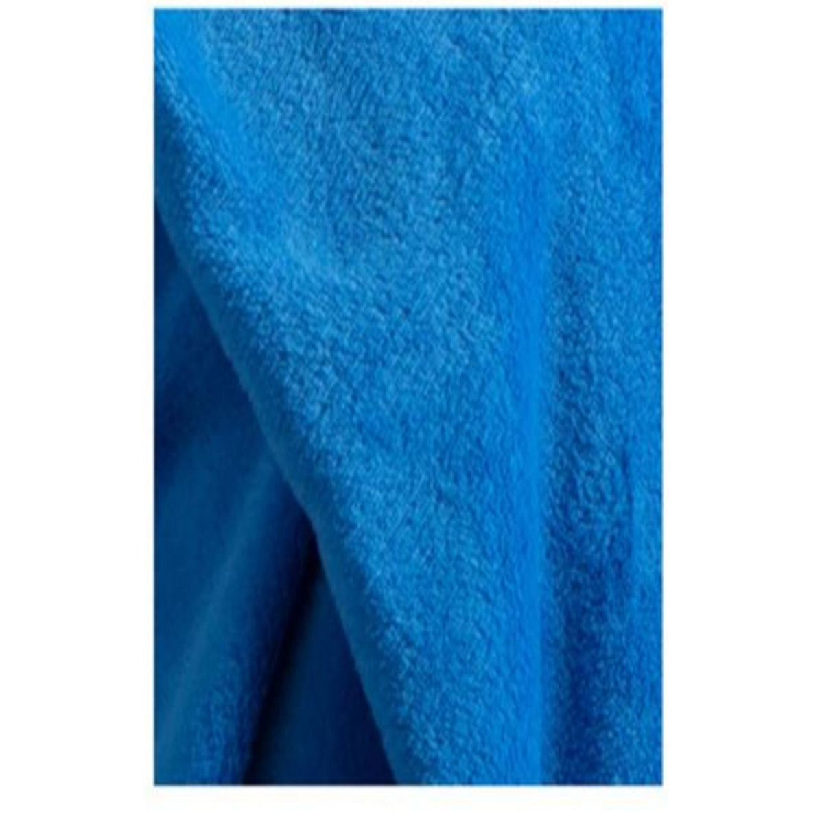 Cobija Flannel Fleece Azul 115x160cm Fondo Entero Suave y Ligera