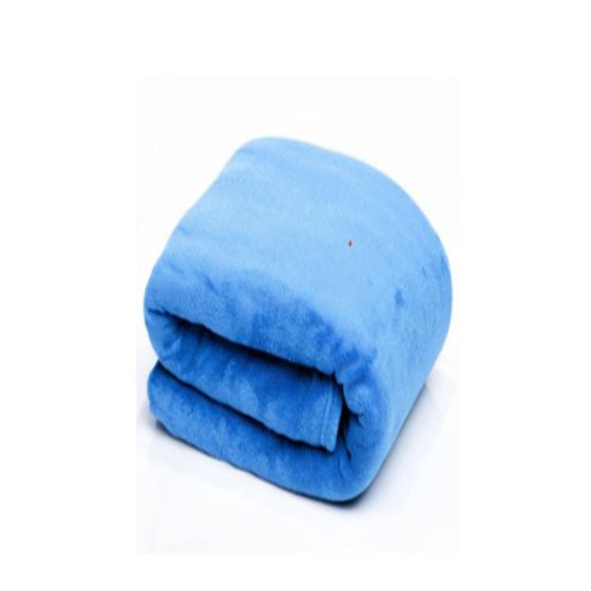 Cobija Flannel Fleece Azul 160x230cm Fondo Entero Suave y Ligera