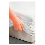 Protector de Colchón Poliester Blanco para Colchón King 200 X 200 Cm Impermeable 200 Hilos