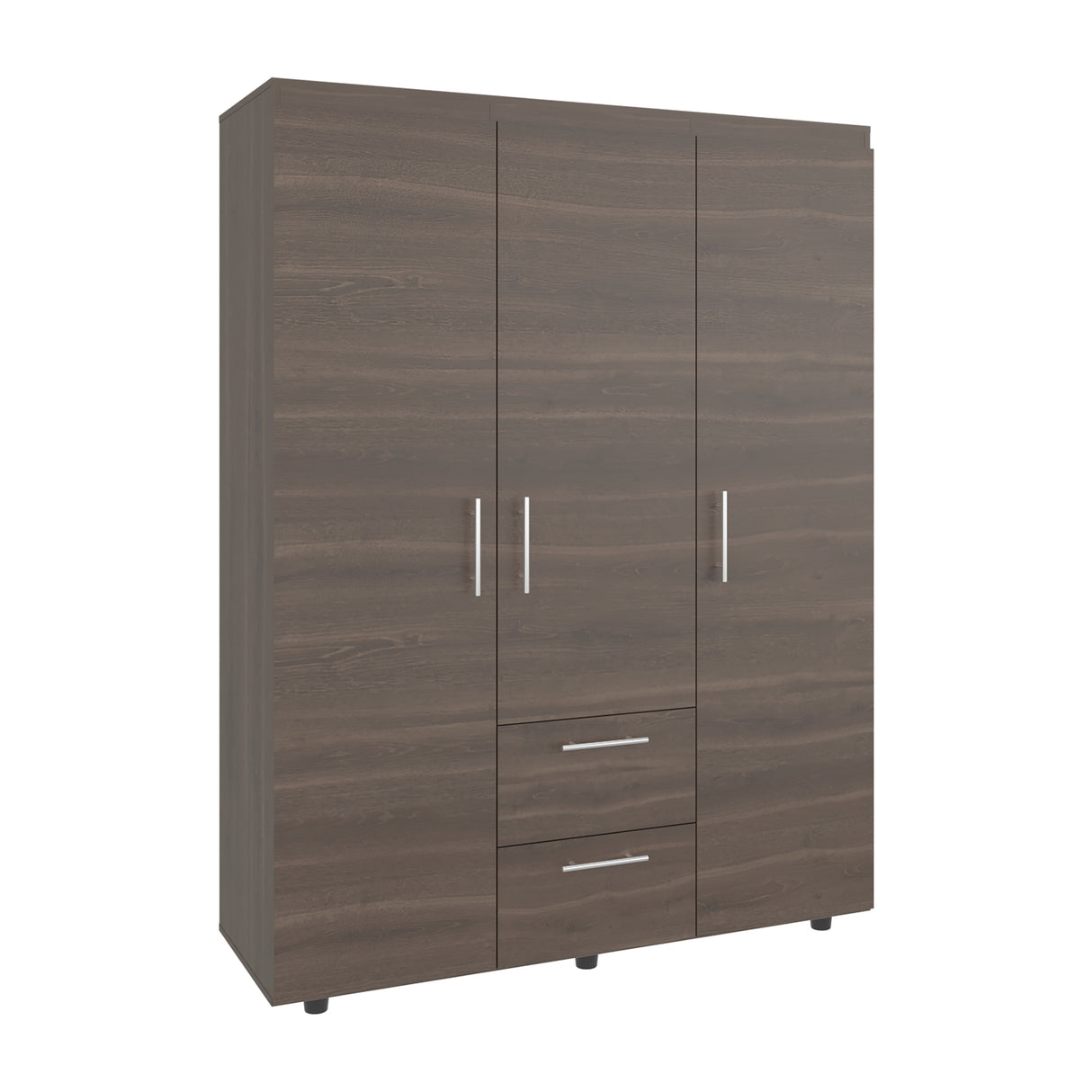 Closet Baru Lite Milan 135x180cm con Tres Puertas y con Dos Cajones