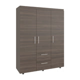 Closet Baru Lite Milan 135x180cm con Tres Puertas y con Dos Cajones
