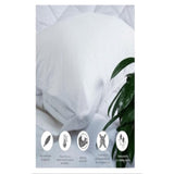 Protector de Almohada Terry Blanco 50x90cm 180 Hilos Impermeable Fondo Entero