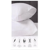 Protector de Almohada Bambu Blanco 50x90cm 180 Hilos Impermeable Fondo Entero