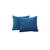 Funda de Almohada Ultrasonido Azul 50x70cm 180 Hilos Fondo Entero