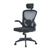 Silla de Oficina Prestige Negro 49x102cm Ergonómica con Soporte Lumbar y con Apoya Cabezas