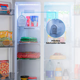 Nevecón No Frost Challenger Side by Side Inverter Dark Inox 84x176.5cm de 430 Litros con Pantalla Digital