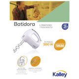 Batidora de Mano Kalley Blanco 21x16cm con Una Función Preconfigurada