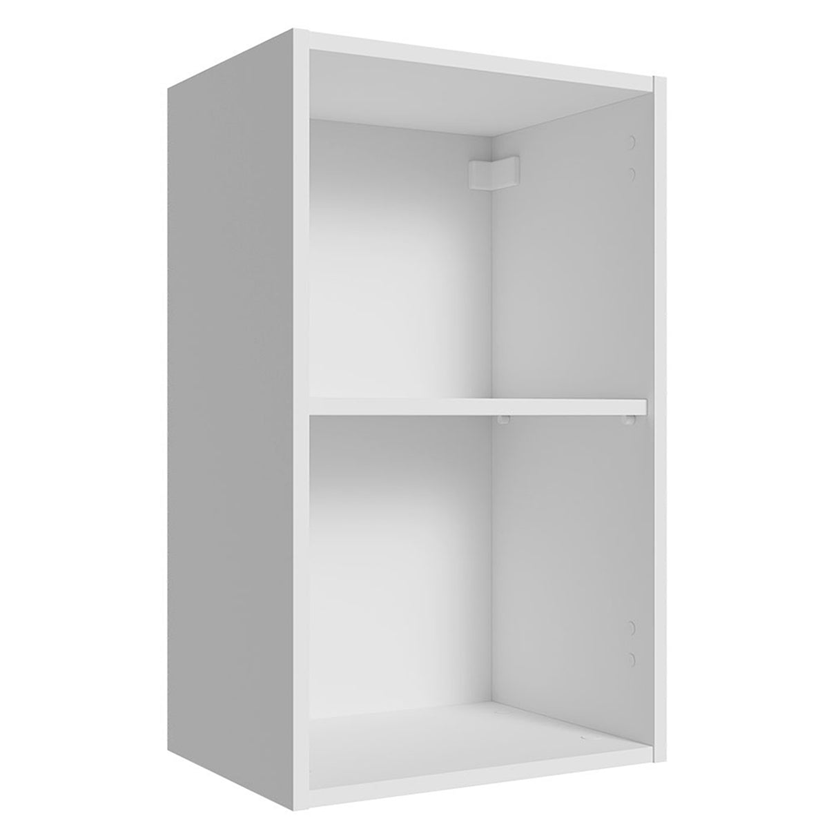 Estanteria Flotante Neo Blanco 40x66cm con Dos Compartimientos y con Dos Entrepaños