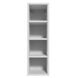 Estanteria Flotante Neo Blanco 20x66cm con Cuatro Compartimientos y con Cuatro Entrepaños