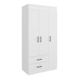 Closet Houston Blanco Marquez 90x180cm con Tres Puertas y con Tres Entrepaños