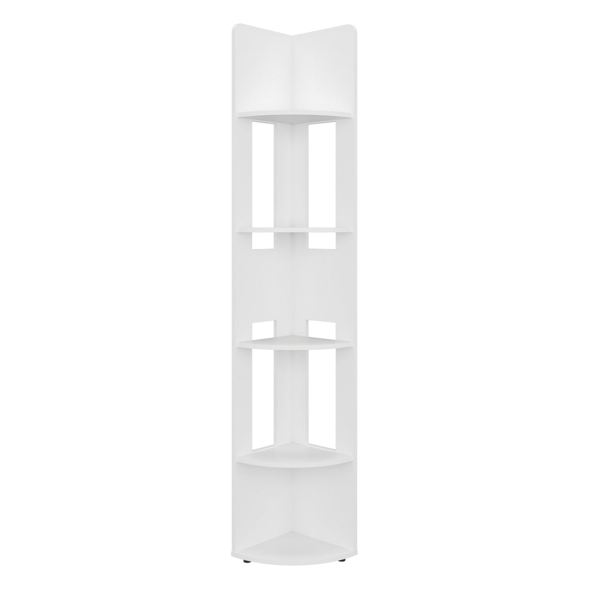 Estantería E-M7 Blanco 30x180.6cm con Cinco Compartimientos y con Cuatro Entrepaños