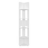 Estantería E-M7 Blanco 30x180.6cm con Cinco Compartimientos y con Cuatro Entrepaños