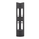 Estantería E-M7 Plomo 30x180.6cm con Cinco Compartimientos y con Cuatro Entrepaños