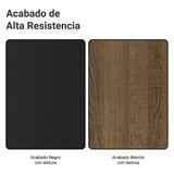Estantería Marrón y Negro 59x180cm con Cinco Compartimientos y con Cinco Entrepaños de Resistencia 8 KG cada uno