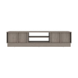 Rack de TV Caoba Gris Positano y Wengue 180.2x42.1cm para TV Hasta 75" Pulgadas con Dos Compartimientos