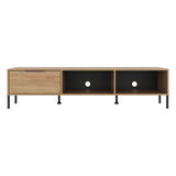 Rack de TV Dorne Fresno 170x42.6cm para TV Hasta 75" Pulgadas con Dos Compartimientos