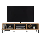 Rack de TV Dorne Fresno 170x42.6cm para TV Hasta 75" Pulgadas con Dos Compartimientos