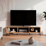 Rack de TV Dorne Fresno 170x42.6cm para TV Hasta 75" Pulgadas con Dos Compartimientos