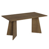 Mesa de Comedor Marrón 160x78cm Rectangular de Seis Puestos sin Sillas