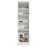Mueble Organizador de Despensa Vik Blanco y Verde 60x225cm con Tres Puertas