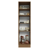 Mueble Organizador de Despensa Vik Marrón y Verde 60x225cm con Tres Puertas