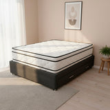 Colchón Nube Blanco Semidoble 120 X 190 Cm Ortopedico Firmeza Medio Doble Faz y Pillow Doble