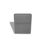 Cabecero de Piso Nube Gris Claro 100x120cm para cama Sencilla con Acabado Liso